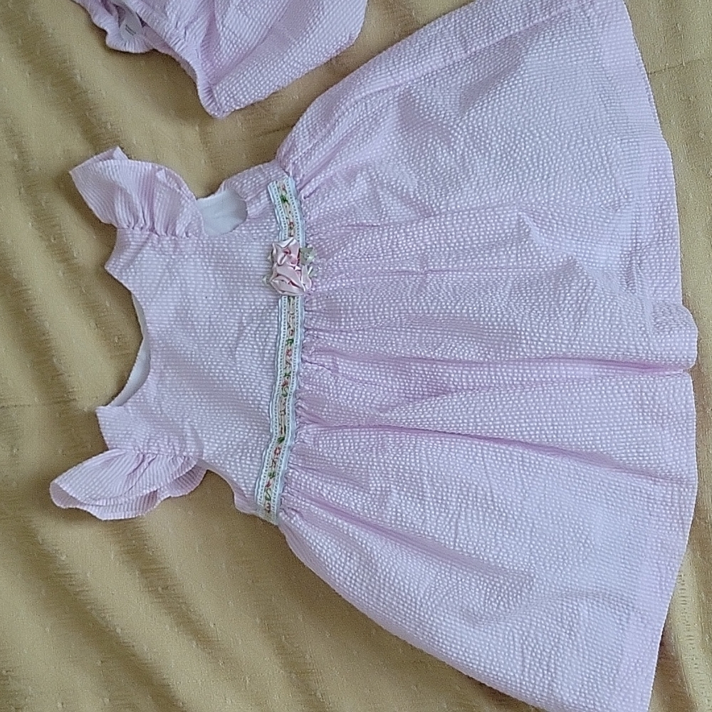 Pink stripped dress
